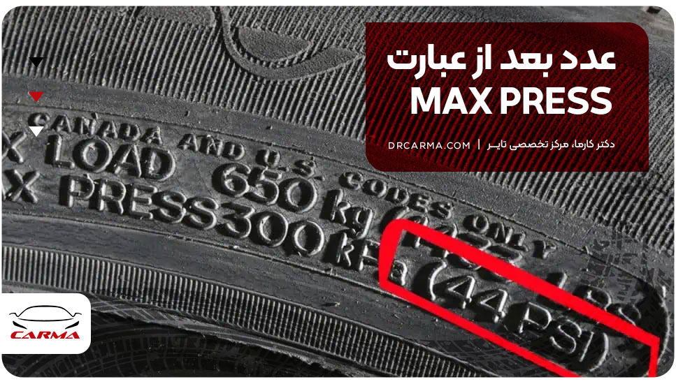 عدد بعد از عبارت MAX PRESS